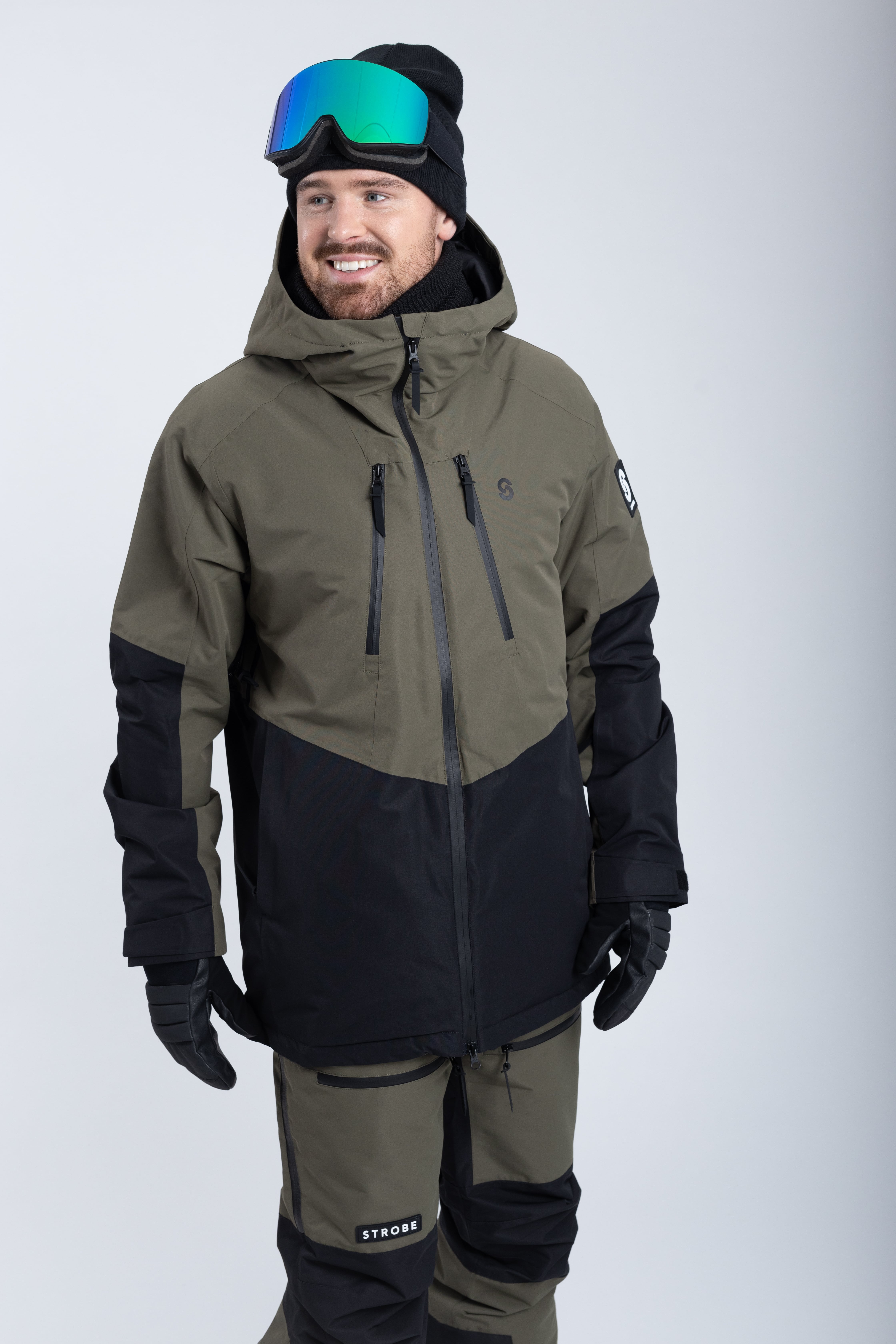 Lynx - Miesten Laskettelutakki, Olive Green