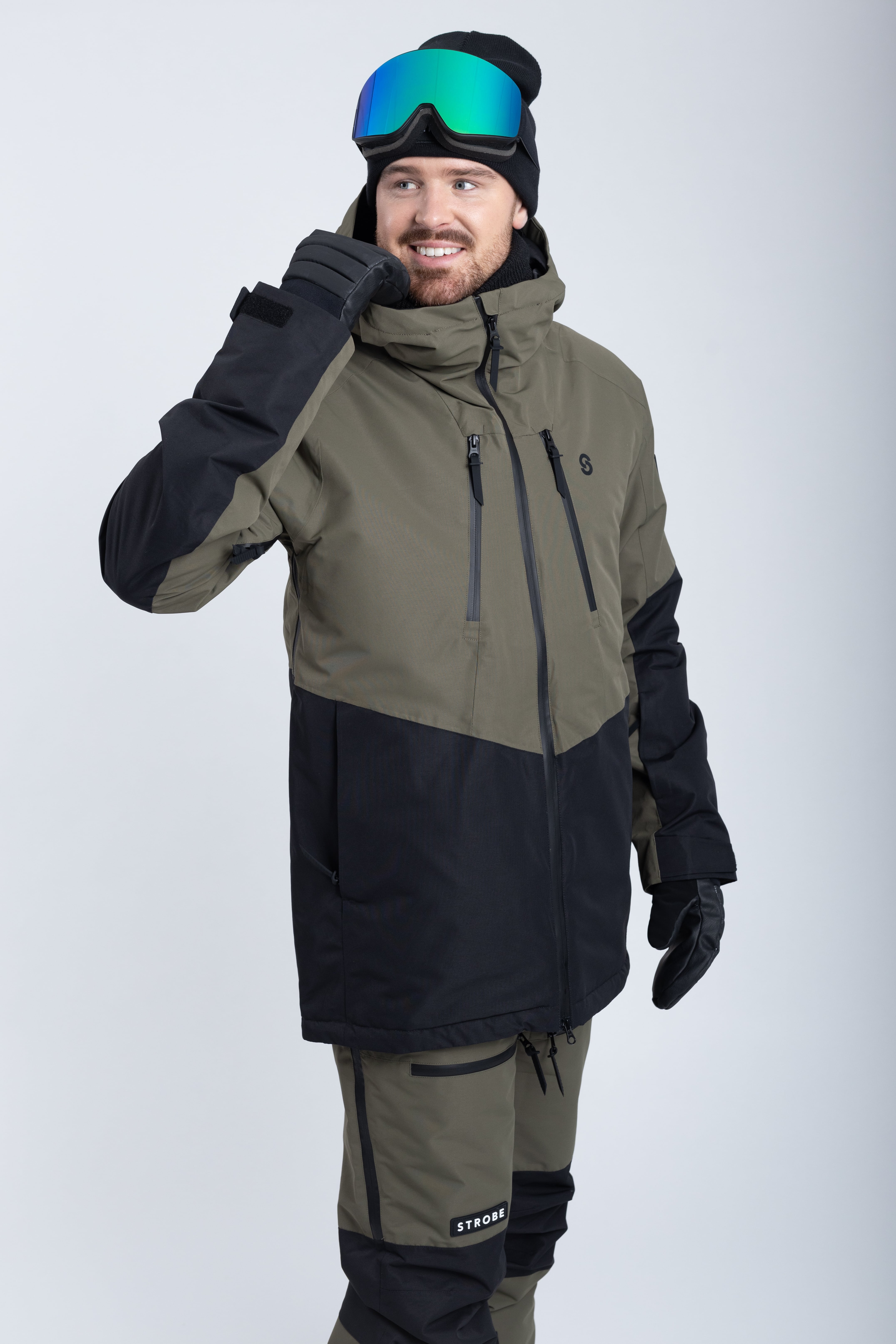 Lynx - Miesten Laskettelutakki, Olive Green
