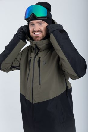 Lynx - Miesten Laskettelutakki, Olive Green