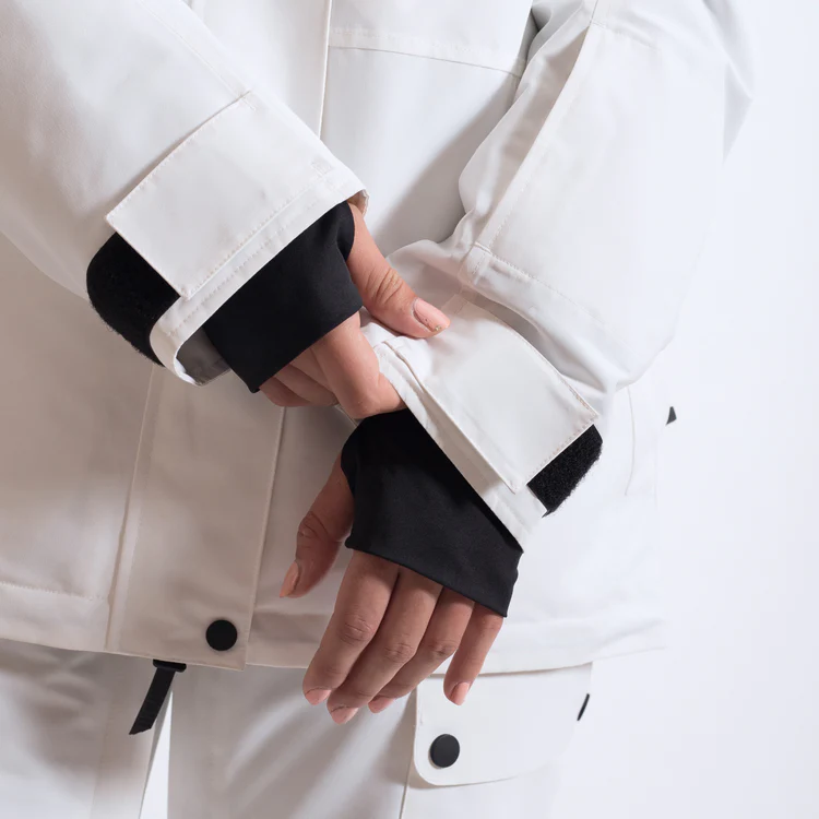 Lumilukot hihansuissa